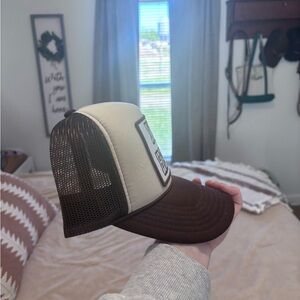 Brown and Cream Trucker Hat